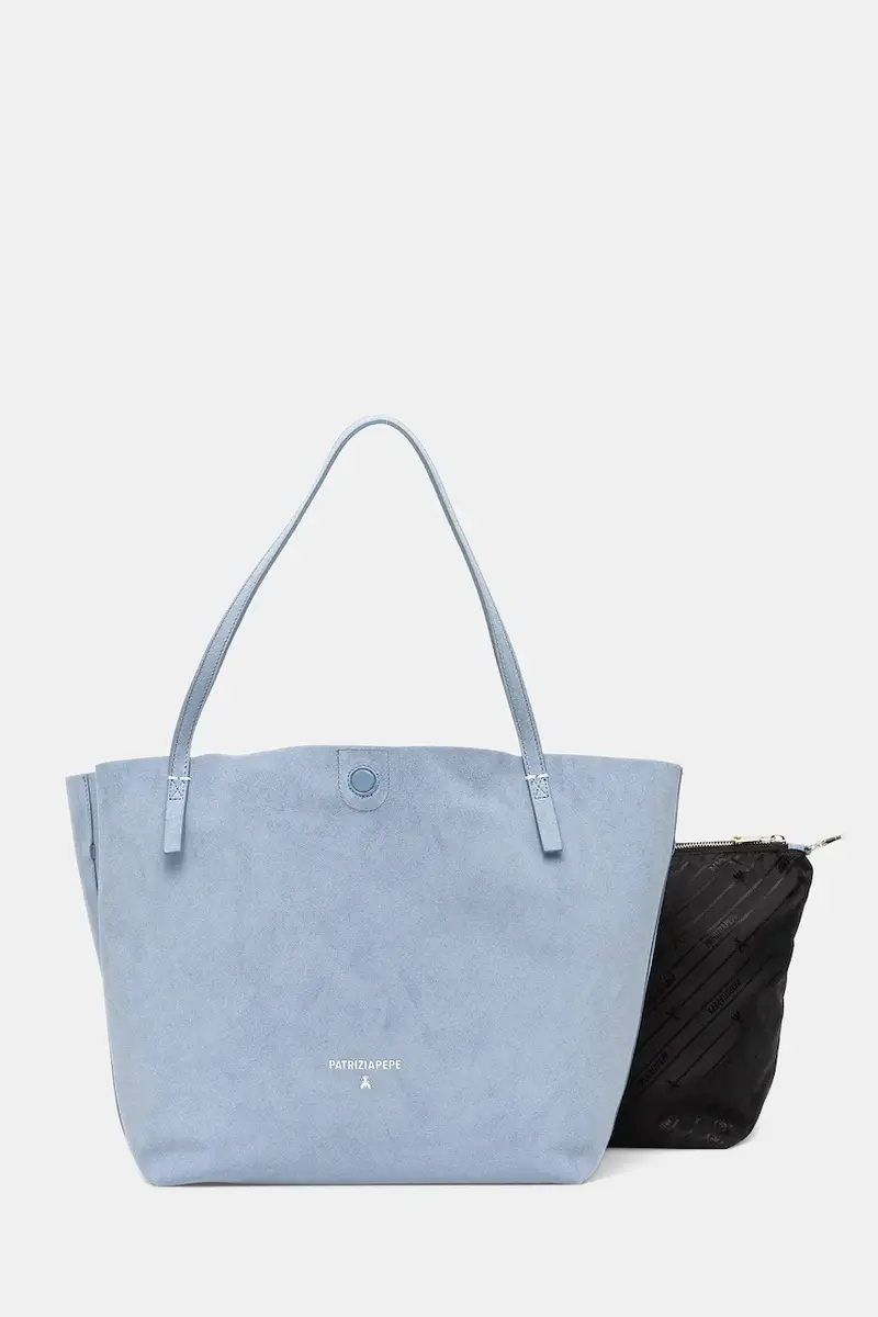 borsa in pelle a doppia faccia colore blu 2B0130 L153