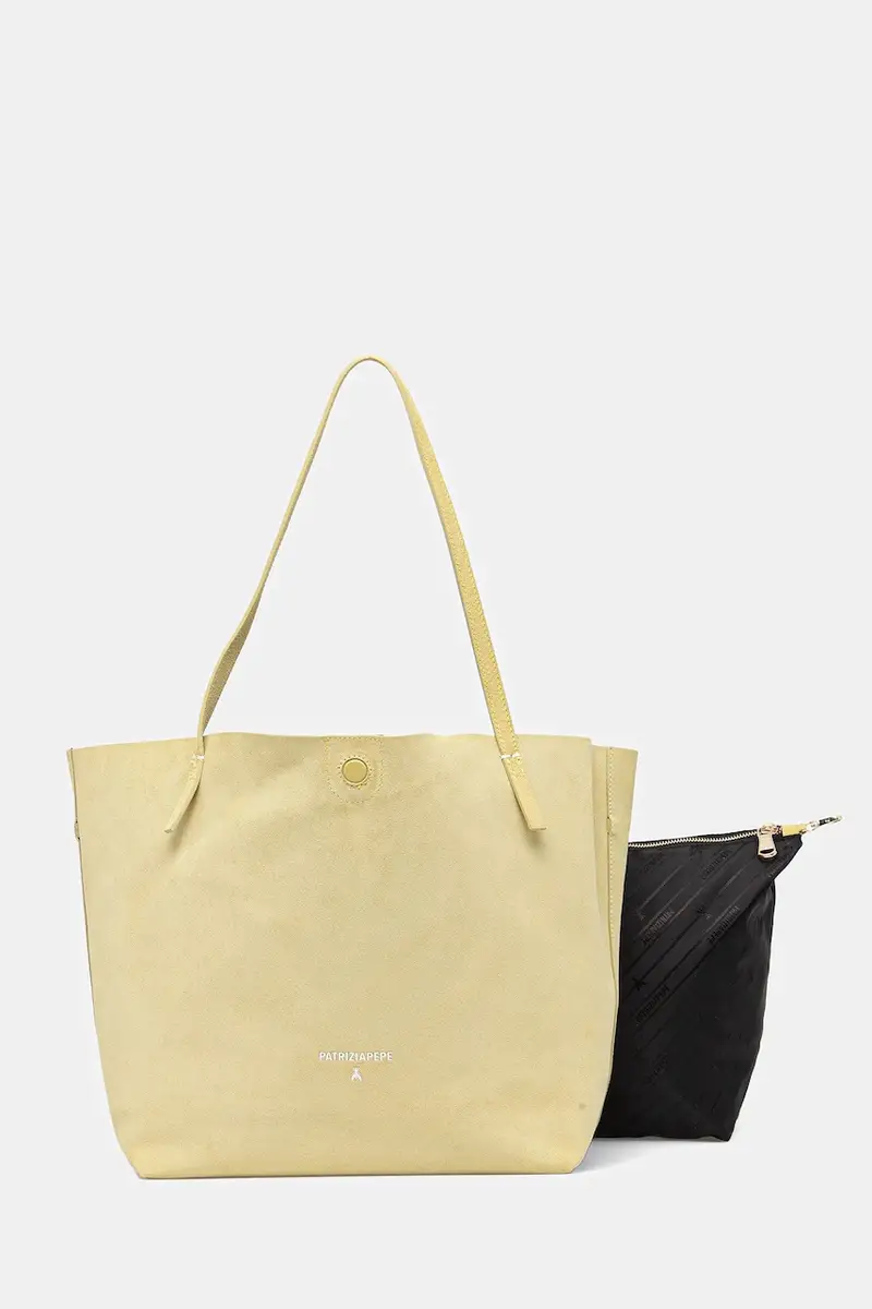 borsa in pelle a doppia faccia colore verde 2B0130 L153