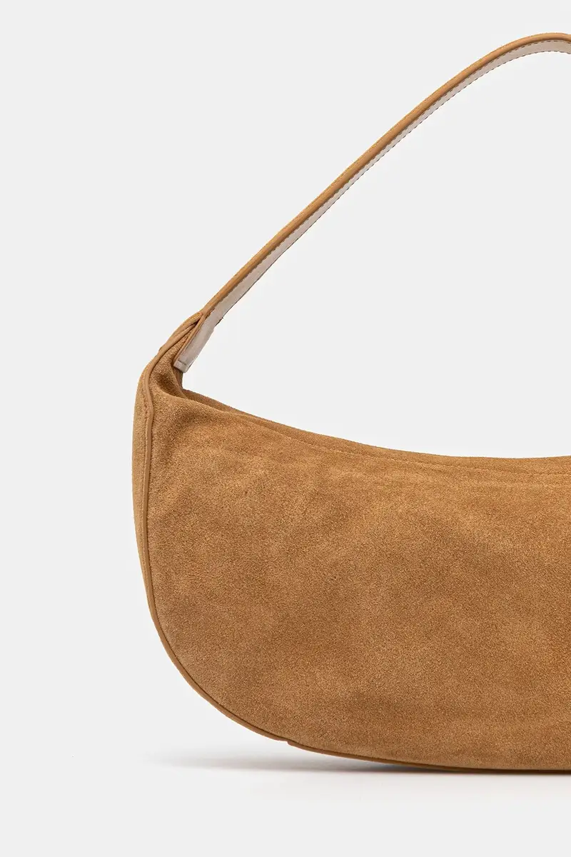 borsa in pelle scamosciata colore verde 8B0274 L152 miniatura 3