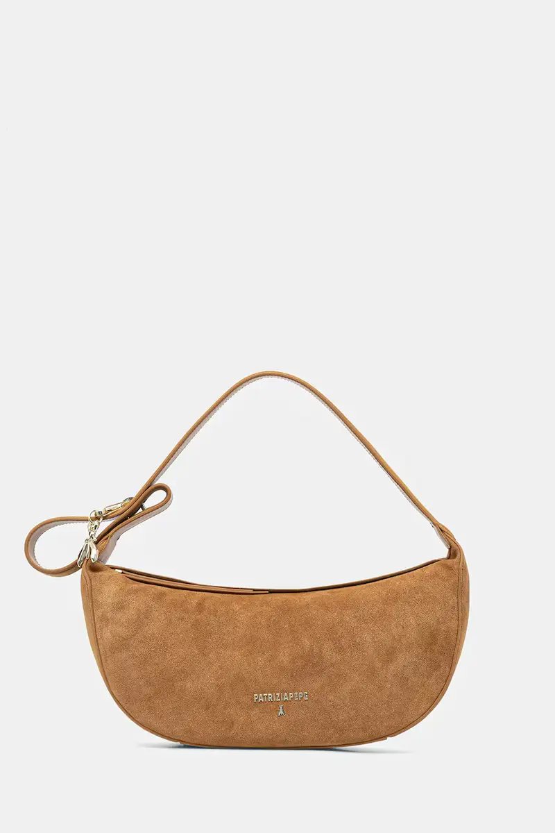 borsa in pelle scamosciata colore verde 8B0274 L152