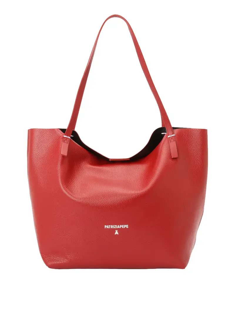 borsa shopper patrizia pepe da donna - rosso