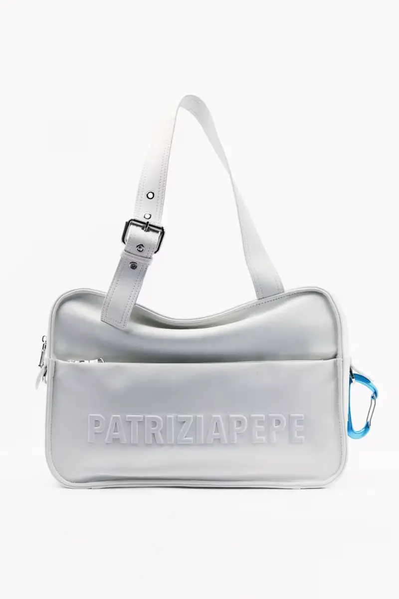 Borsa Shopping (IM)PERFECTION in pelle Bianco