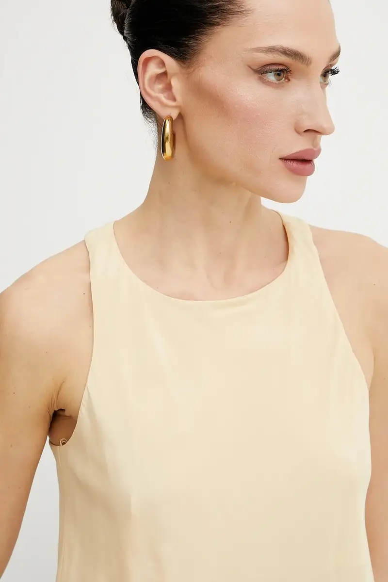 camicetta donna colore beige 2C1609 A057 miniatura 4