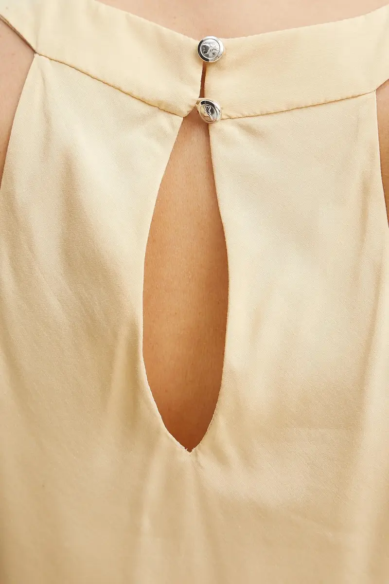 camicetta donna colore beige 2C1609 A057 miniatura 5