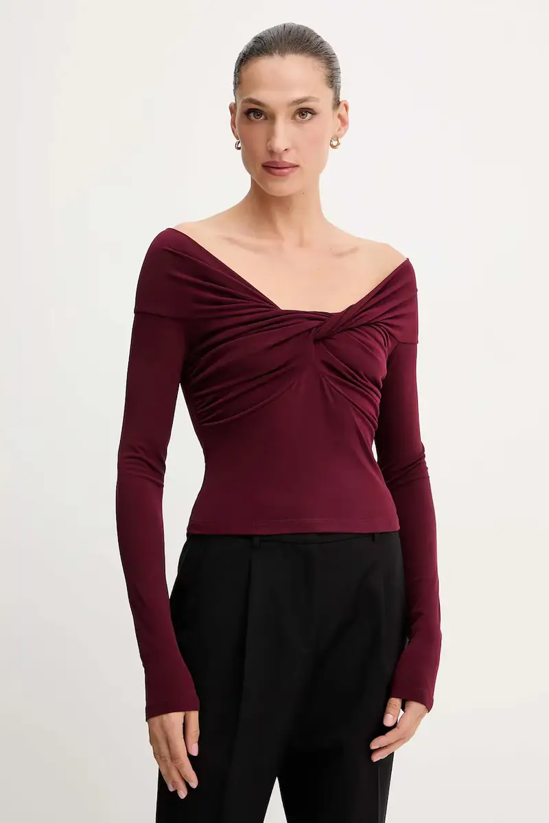 camicetta donna colore granata 2M4477 J333