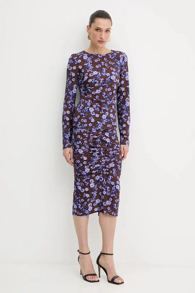 camicetta donna colore marrone 8M1742 A636 miniatura 2