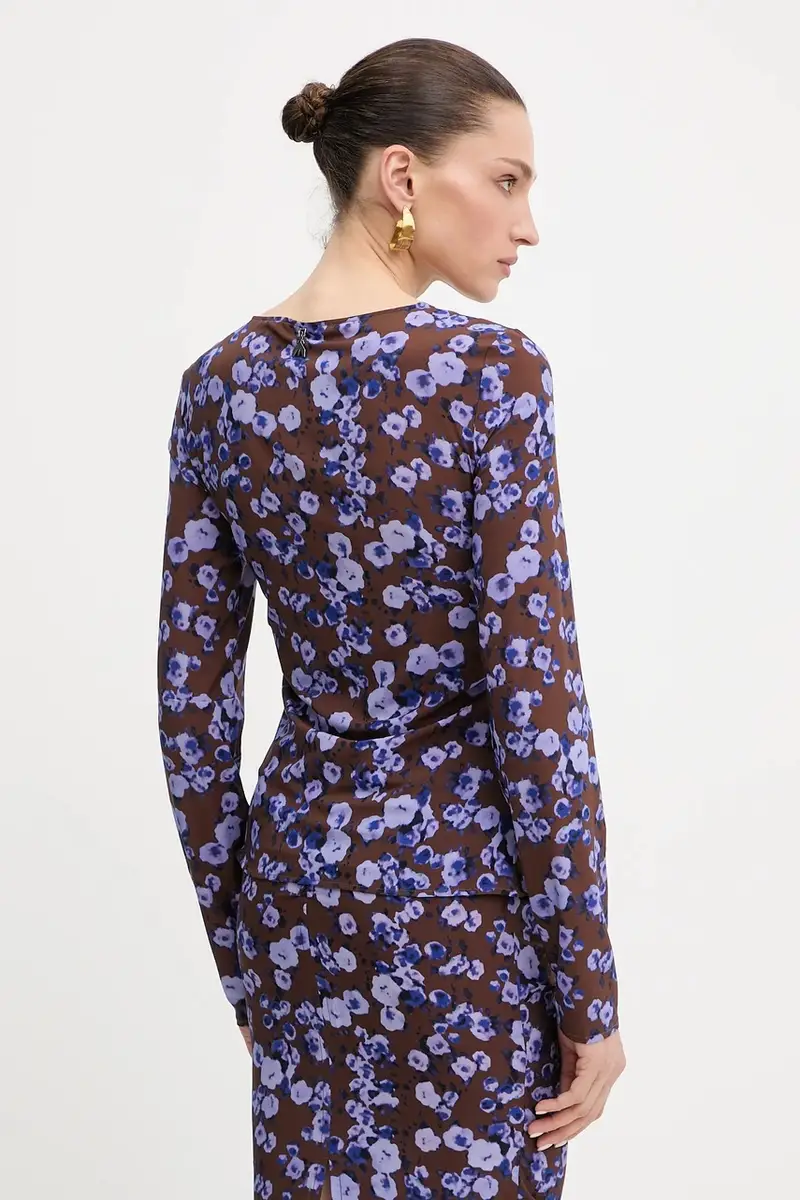 camicetta donna colore marrone 8M1742 A636 miniatura 3