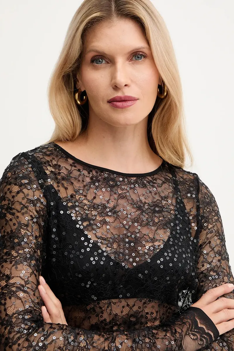 camicetta donna colore nero 2M4514 J341 miniatura 4