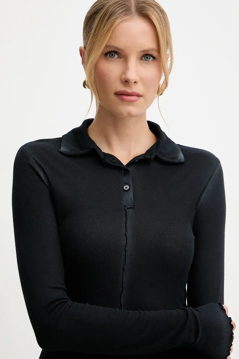 camicetta donna colore nero 8M1723 J327 miniatura 4