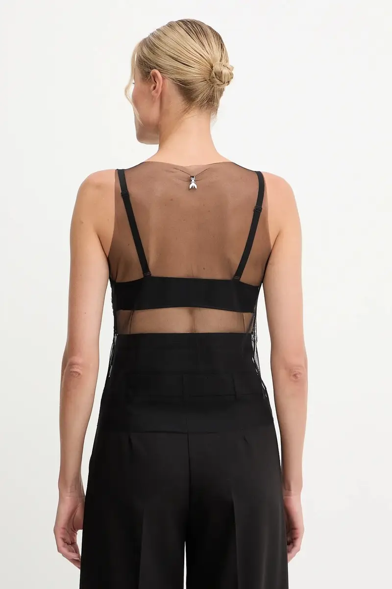 camicetta donna colore nero con applicazione 2M4503 J338 miniatura 3