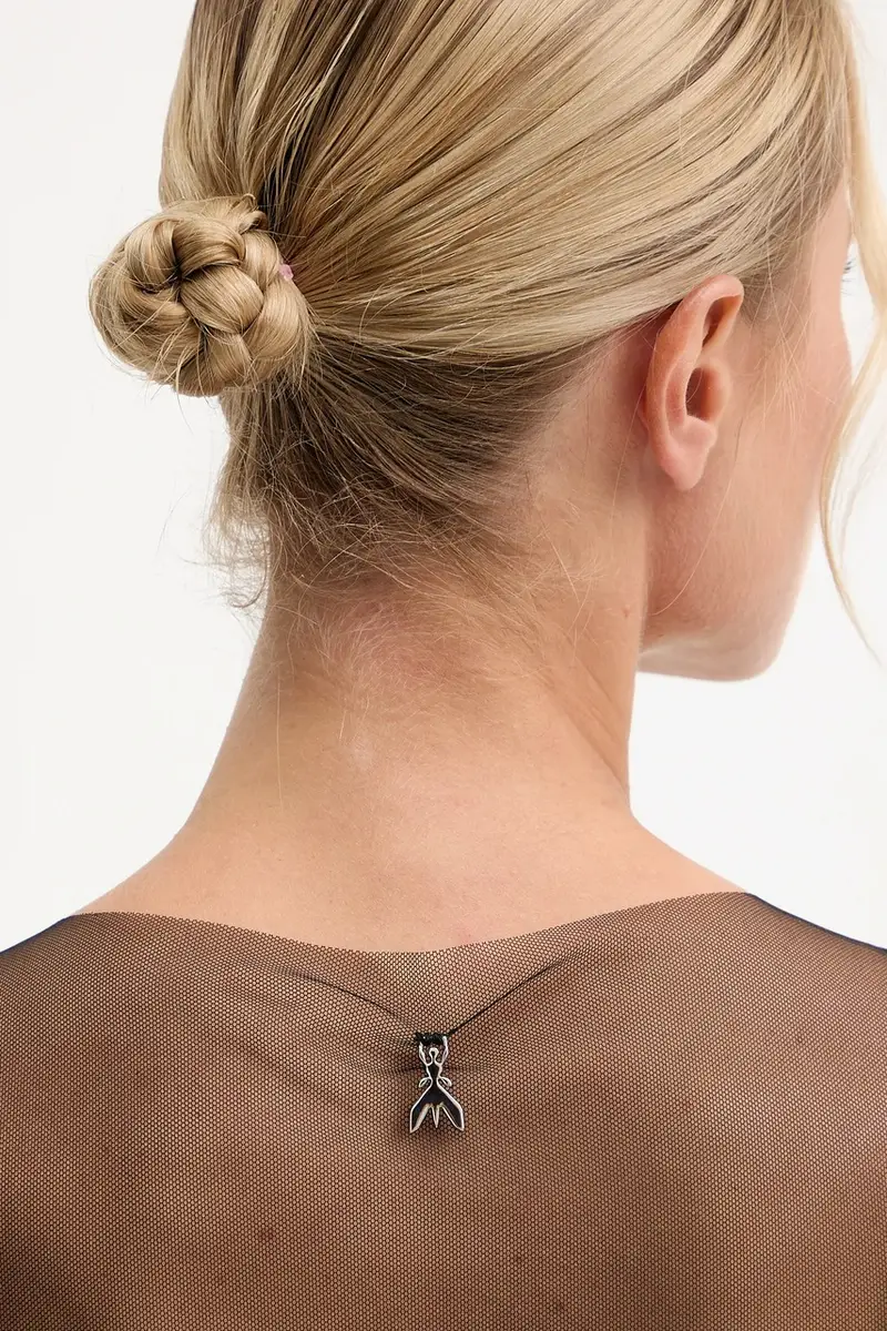 camicetta donna colore nero con applicazione 2M4503 J338 miniatura 5