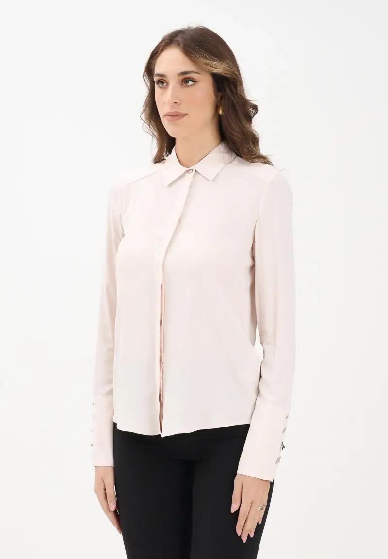 Camicia a manica lunga nude da donna