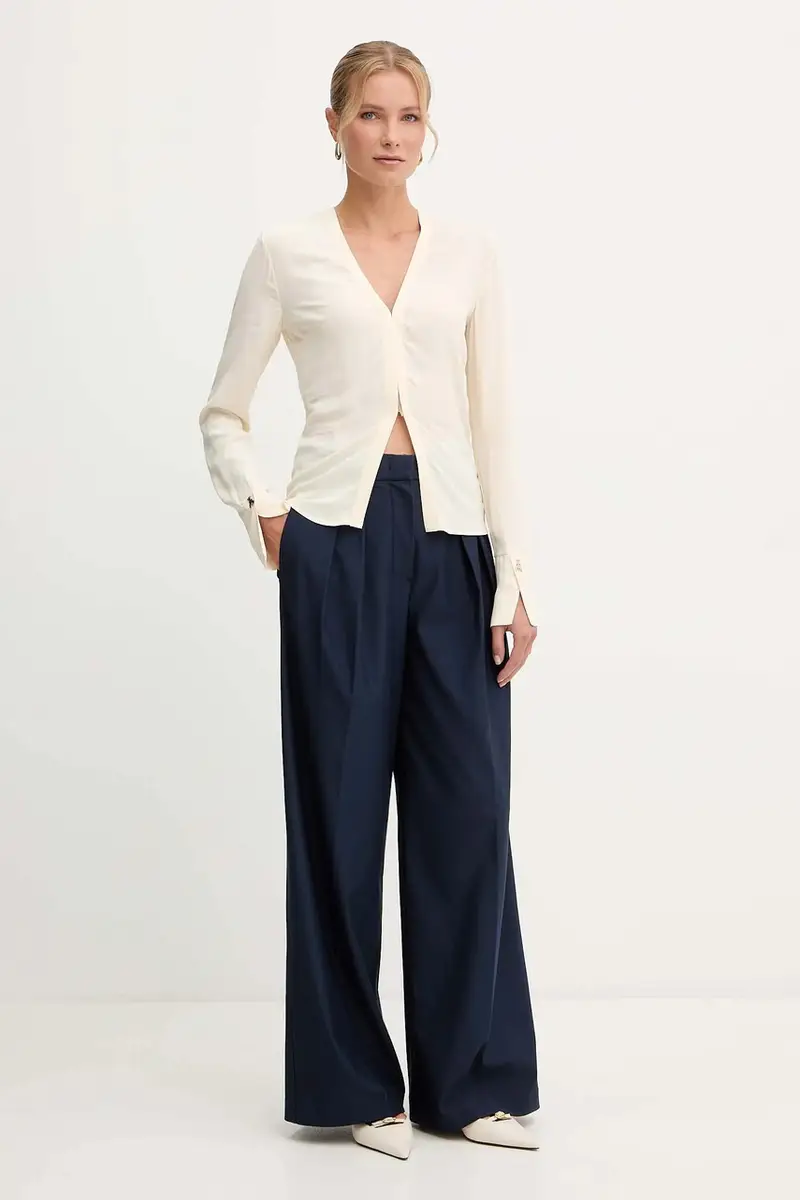 camicia donna colore beige 2C1647 A8I1 miniatura 2