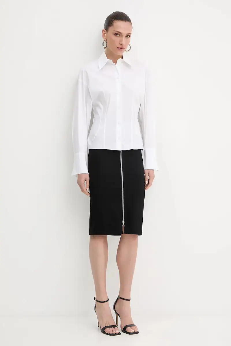 camicia donna colore bianco 8C0789 A043 miniatura 2