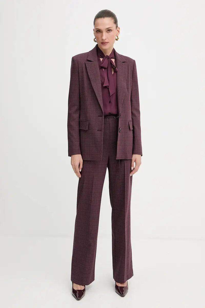 camicia donna colore granata 8C0785 A8I1 miniatura 2