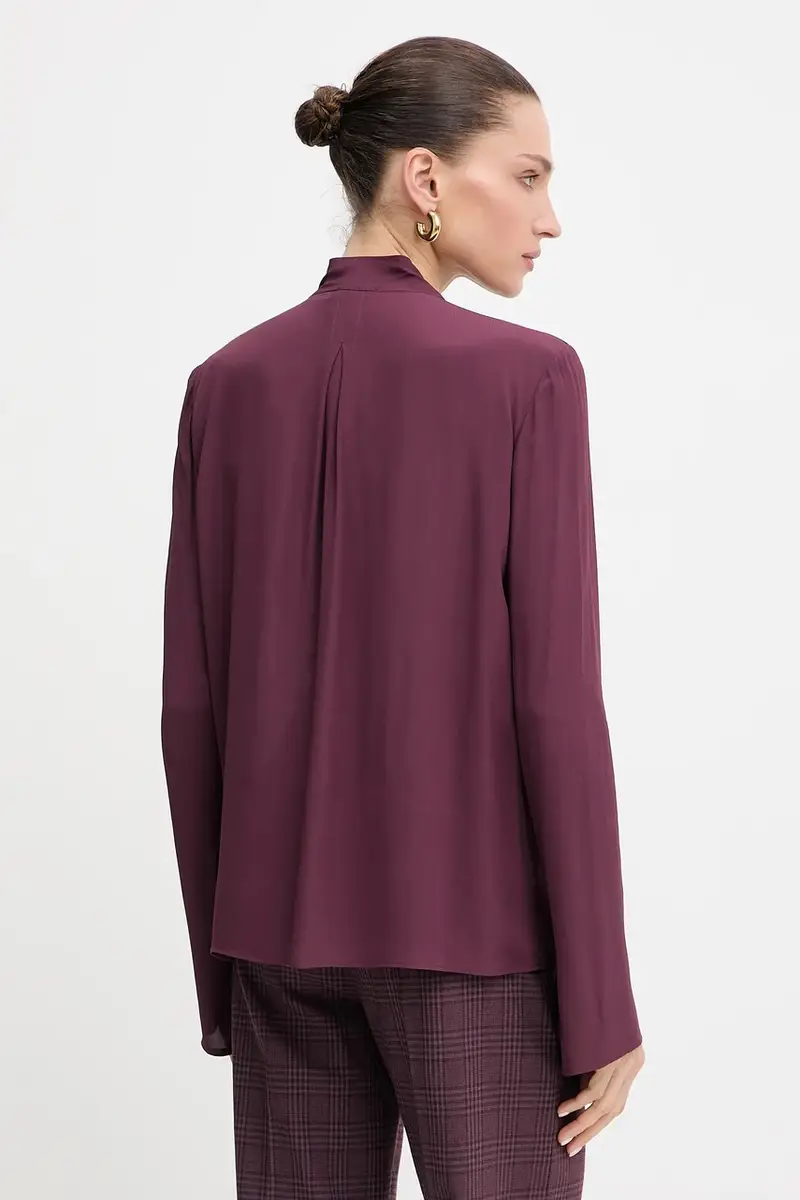 camicia donna colore granata 8C0785 A8I1 miniatura 3