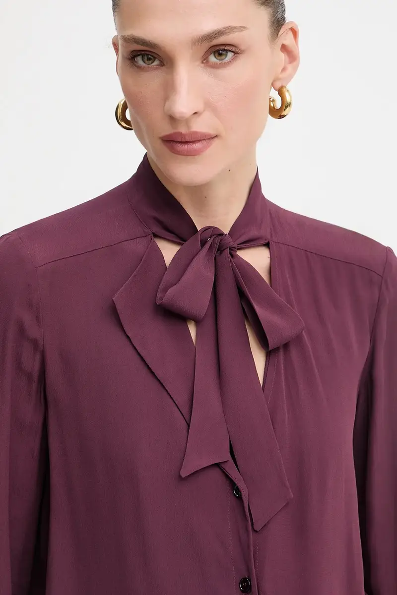 camicia donna colore granata 8C0785 A8I1 miniatura 5