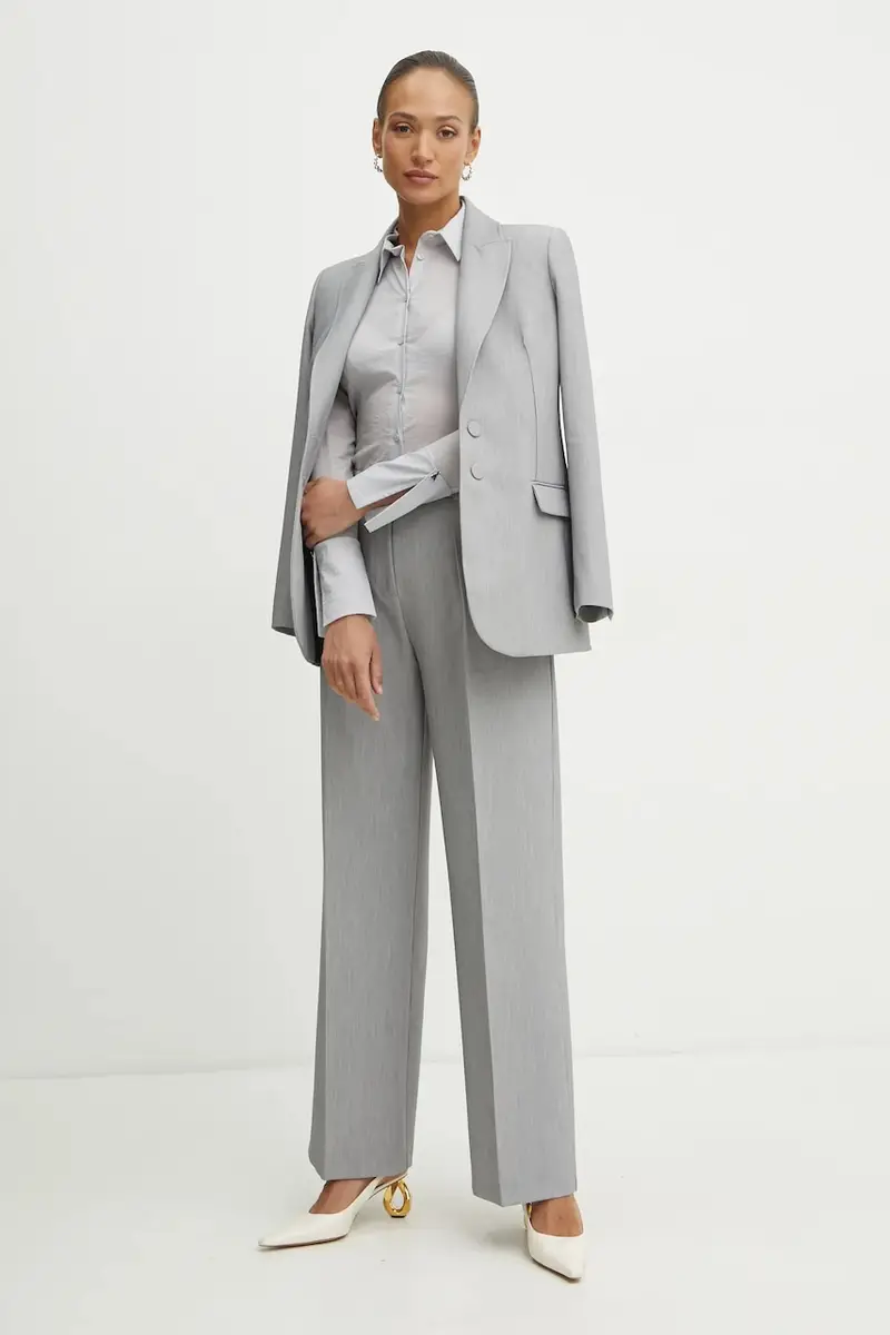 camicia donna colore grigio 8C0769 A534 miniatura 2