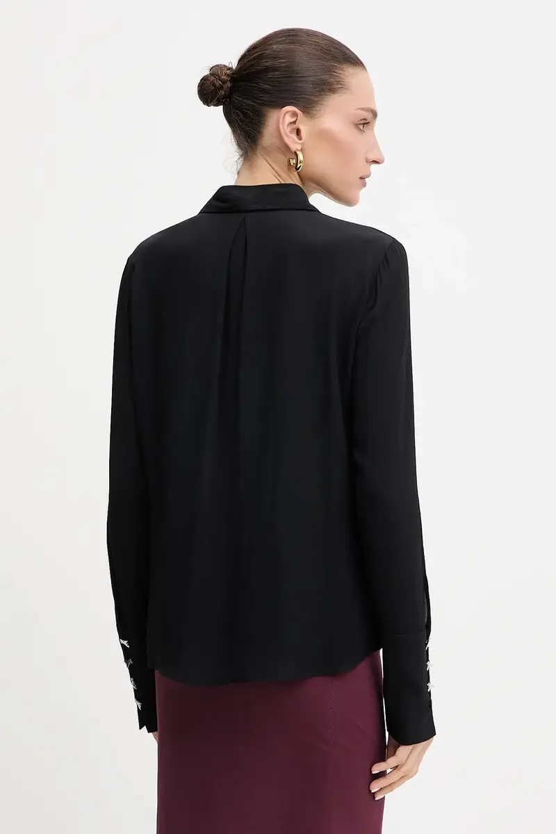 camicia donna colore nero 8C0761 A8I1 miniatura 3