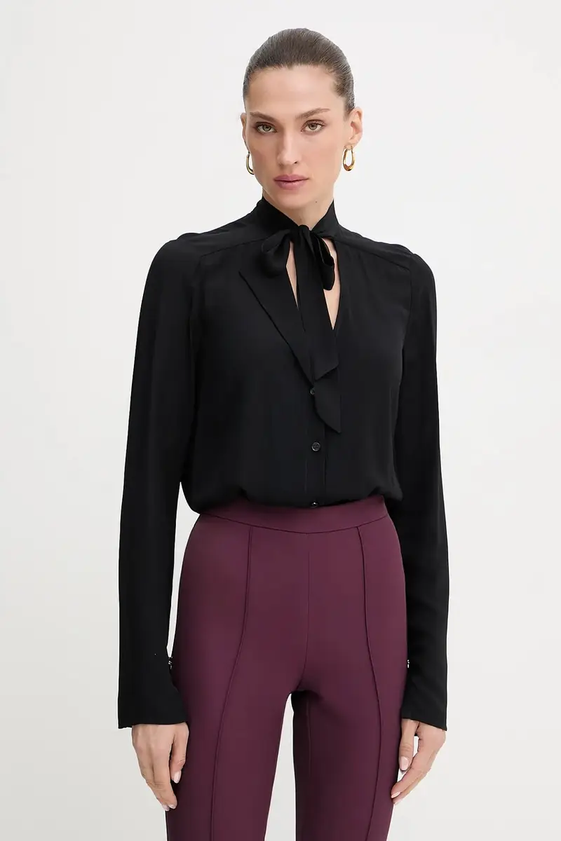 camicia donna colore nero 8C0785 A8I1 miniatura 4