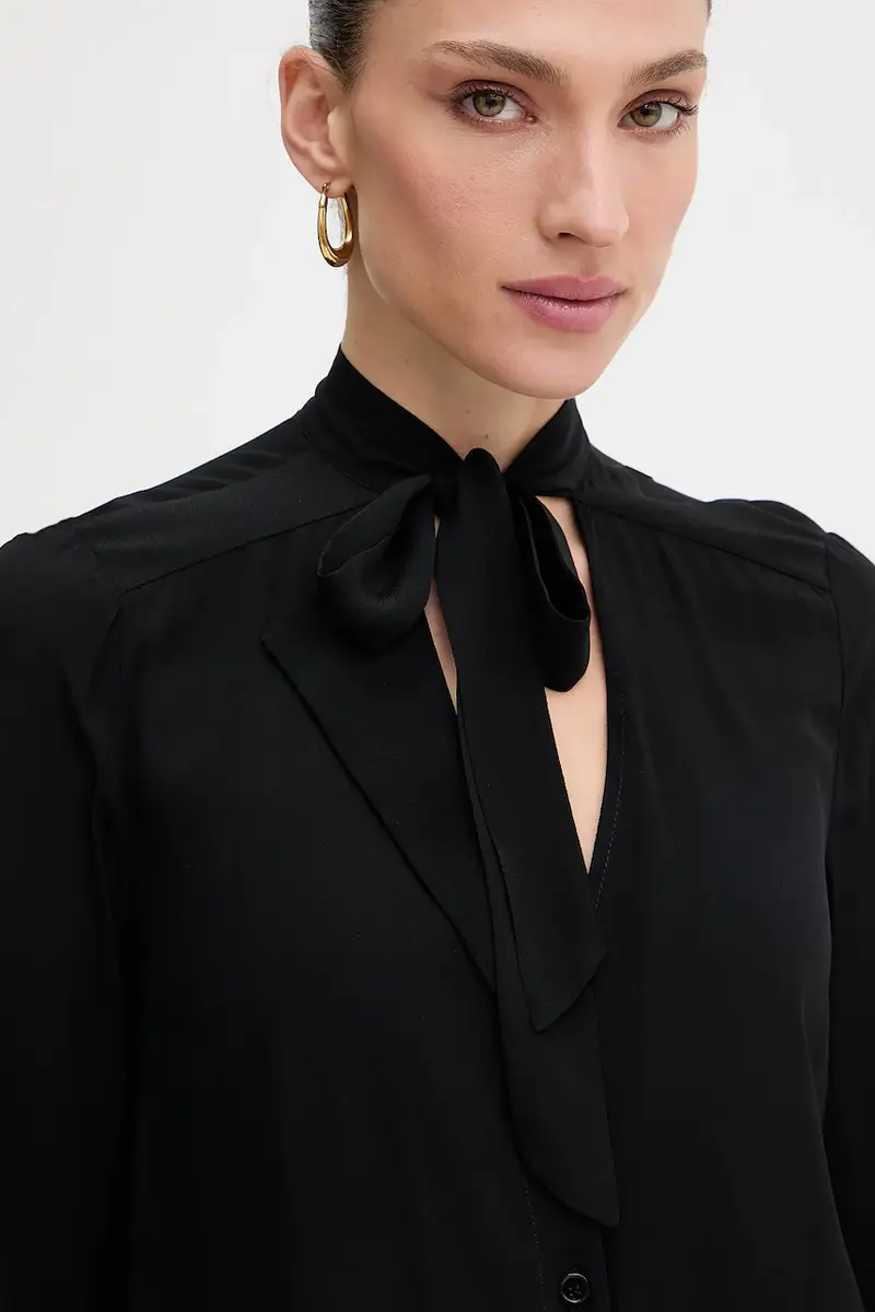 camicia donna colore nero 8C0785 A8I1 miniatura 5