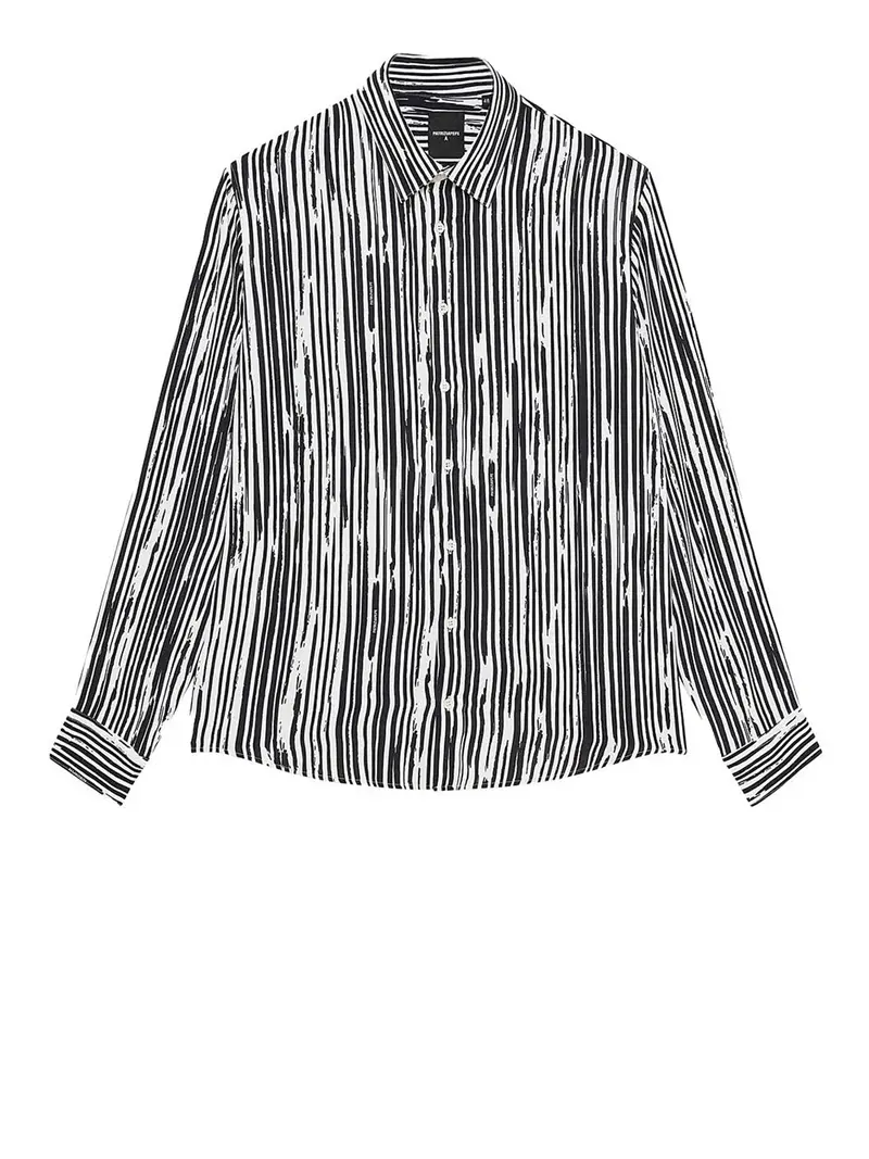 camicia fantasia patrizia pepe da uomo - nero