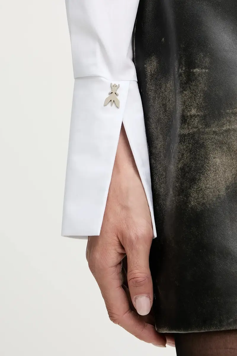 camicia in cotone donna colore bianco 8C0794 A634 miniatura 5