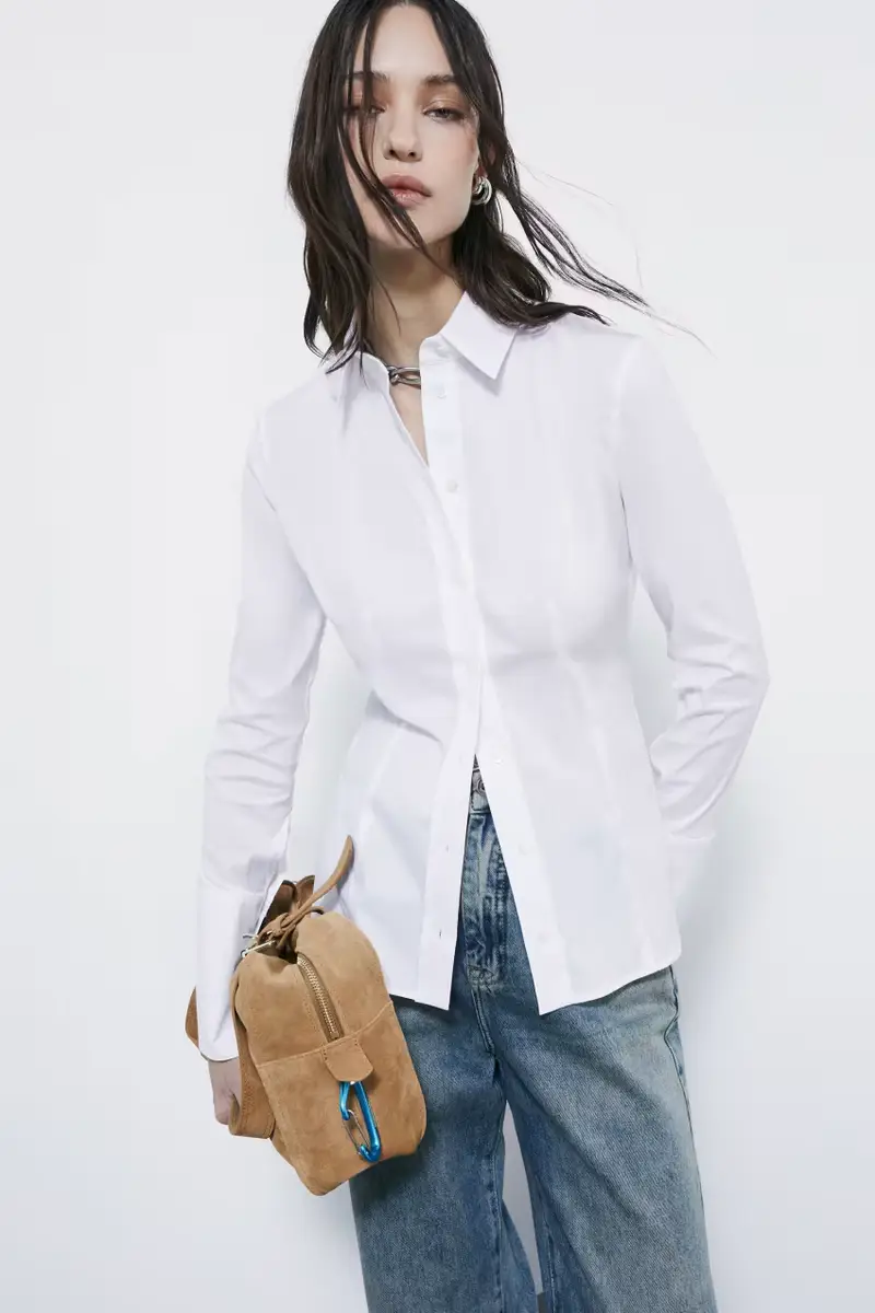 Camicia manica lunga Bianco