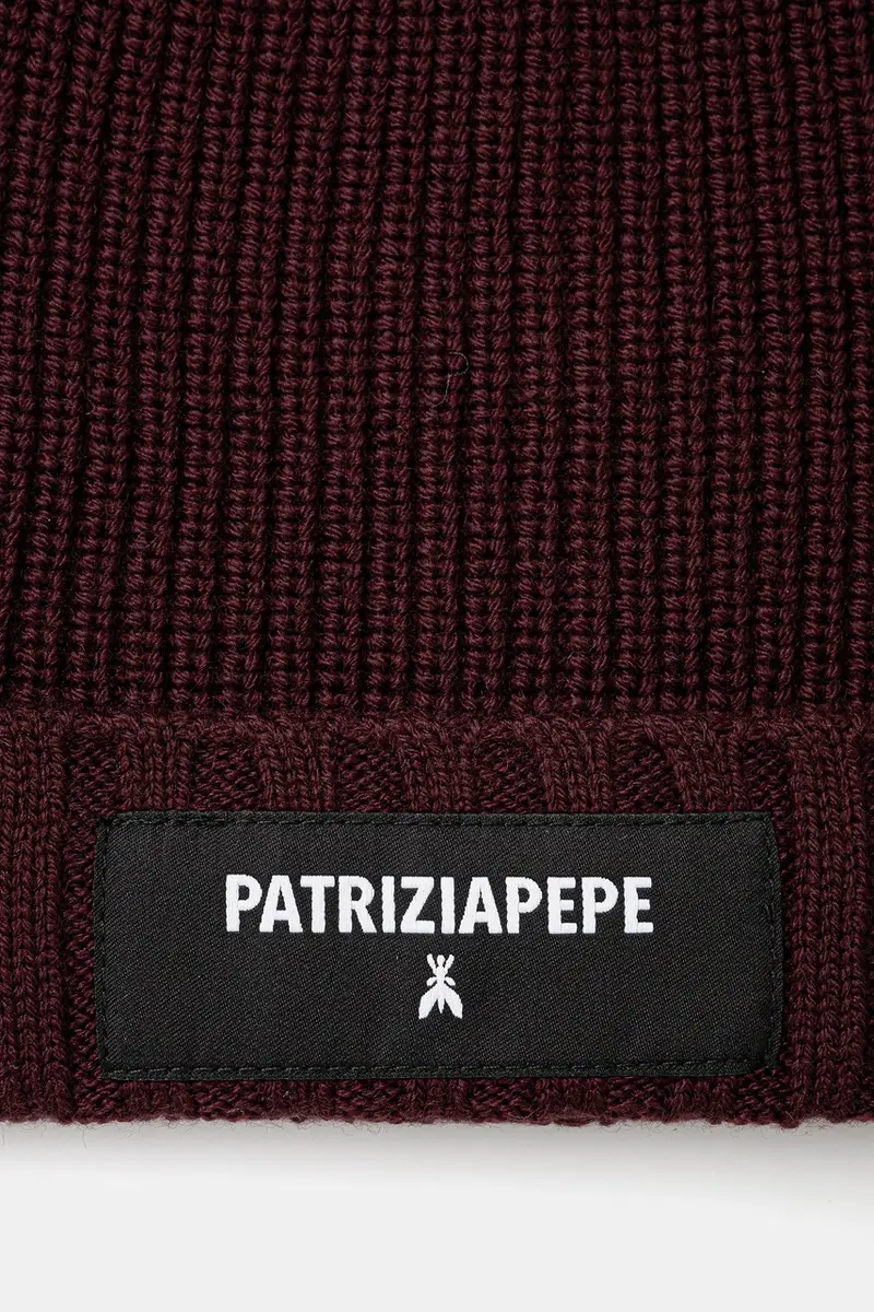 cappello con lana colore granata 2F0111 K9O3A miniatura 3