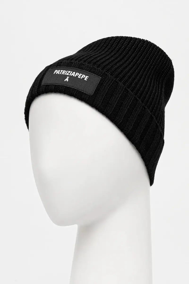cappello con lana colore nero 2F0111 K9O3A miniatura 2