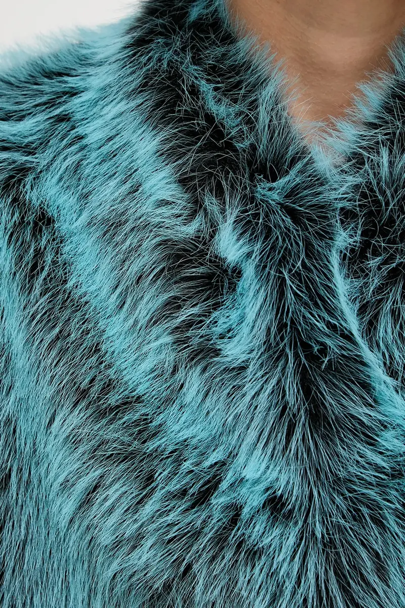 cappotto colore verde 8O0197 E072 Turchese miniatura 5