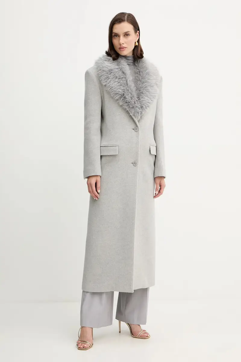 cappotto con lana colore grigio 2O0212 A512