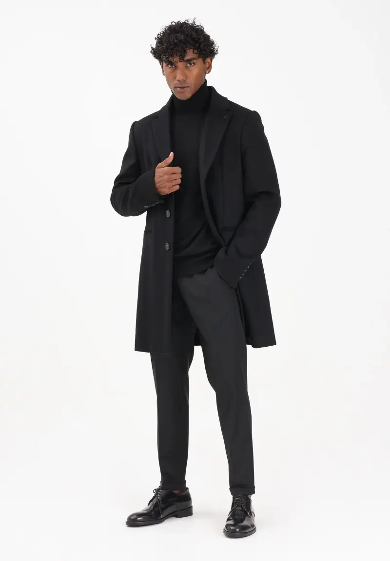 Cappotto nero da uomo miniatura 2