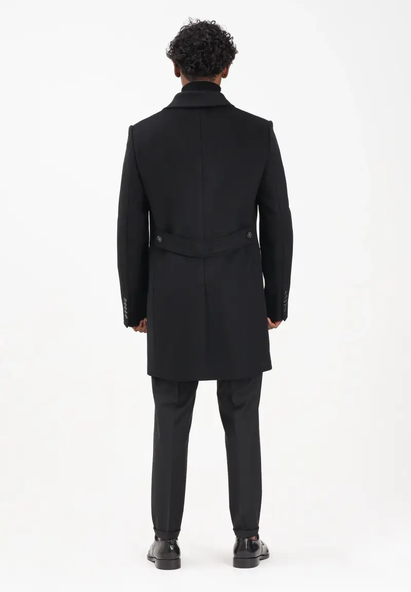 Cappotto nero da uomo miniatura 3