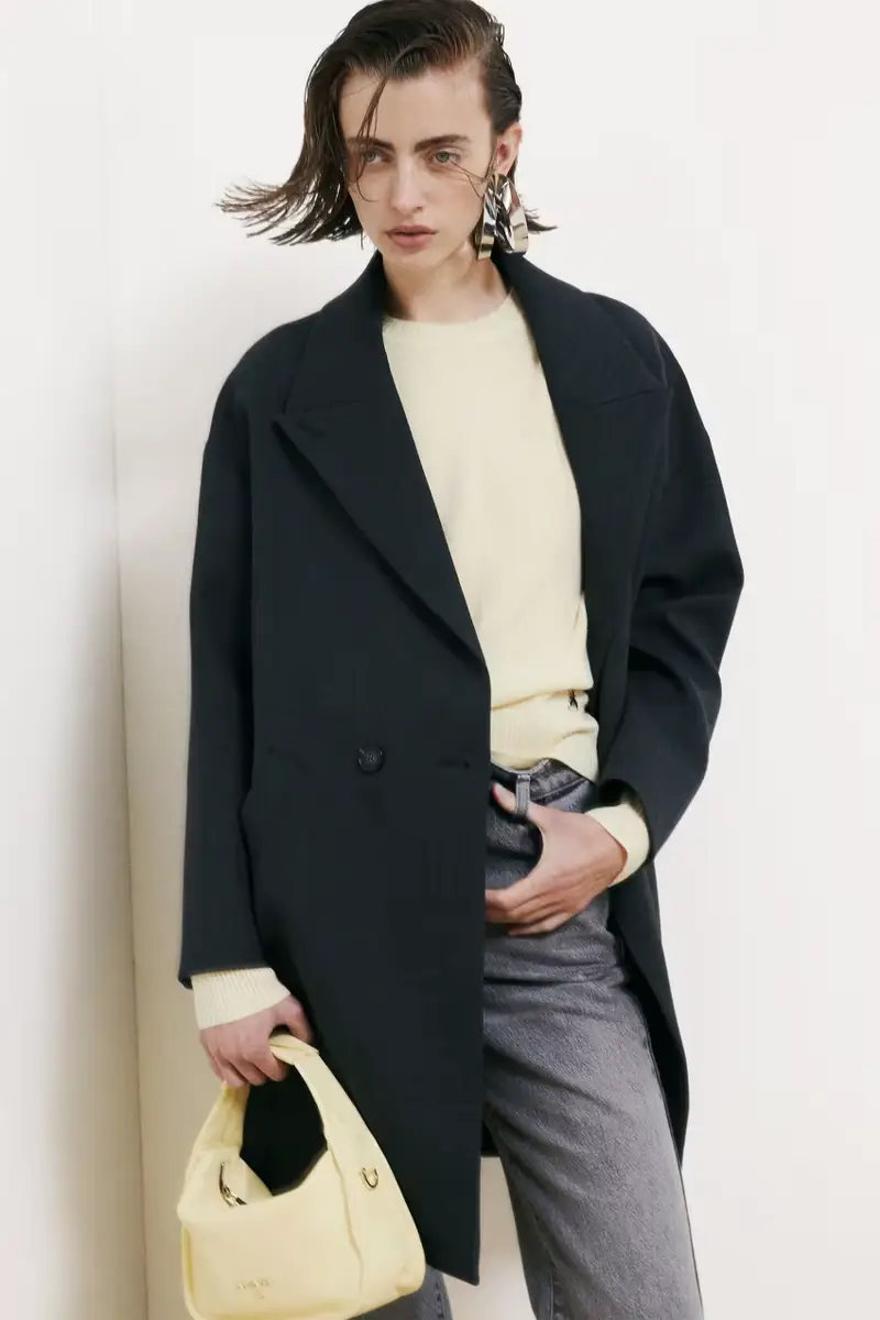 Cappotto over doppio petto Grigio