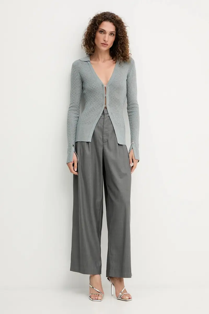 PATRIZIA PEPE Cardigan Donna Grigio 3841937 miniatura 2