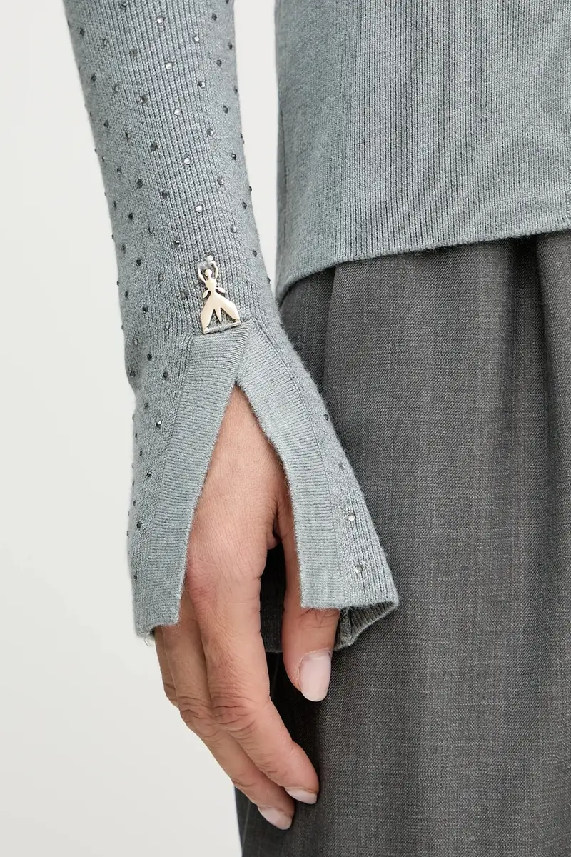 PATRIZIA PEPE Cardigan Donna Grigio 3841937 miniatura 5