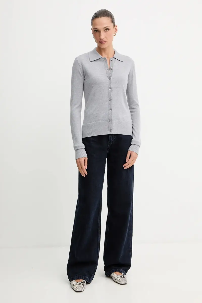 PATRIZIA PEPE Cardigan Donna Grigio 3842089 miniatura 2
