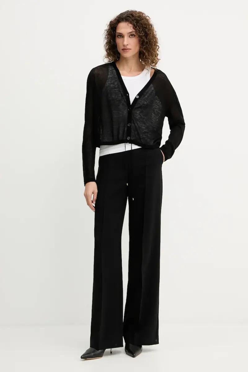 PATRIZIA PEPE Cardigan Donna Nero 3846088 miniatura 2