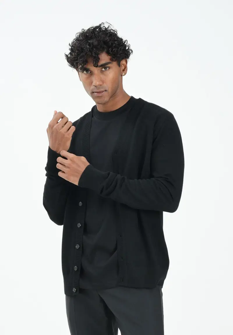 PATRIZIA PEPE Cardigan Uomo Nero 3103588 miniatura 2