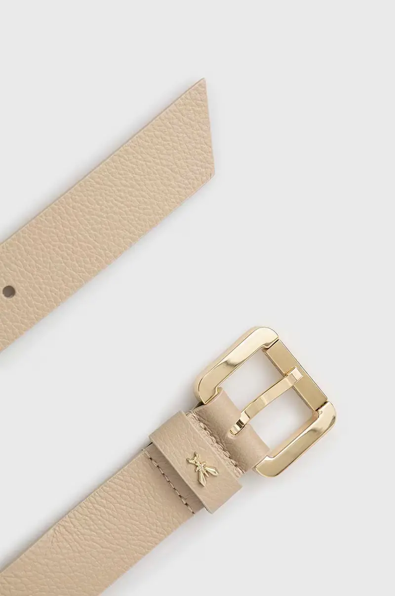 cintura in pelle donna Beige miniatura 2