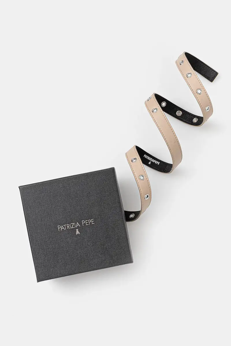 cintura in pelle donna colore beige 2W0016 L113 miniatura 3