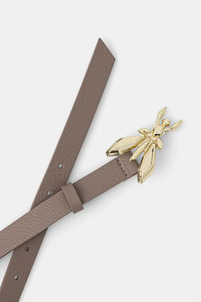 cintura in pelle donna colore beige 8W0016 L001 Marrone miniatura 2