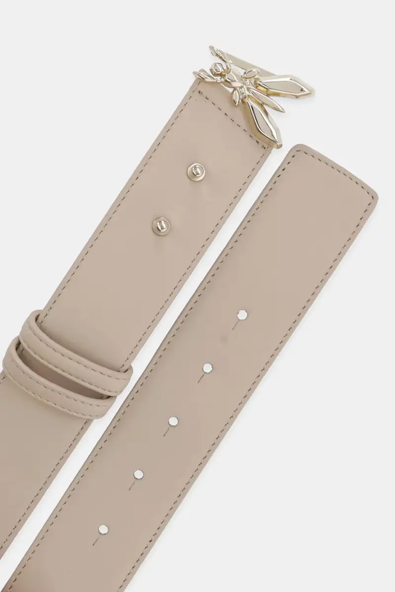 cintura in pelle donna colore beige 8W0051 L048 miniatura 2