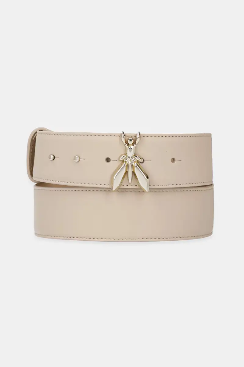 cintura in pelle donna colore beige 8W0051 L048