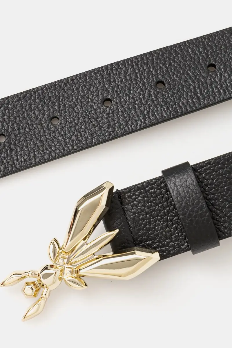 cintura in pelle donna colore beige CW0471 L001 Nero miniatura 2