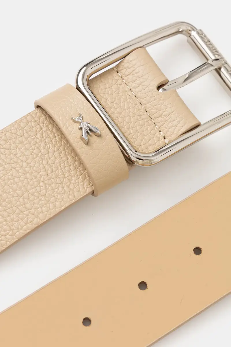cintura in pelle donna colore beige CW6409 L001 miniatura 2