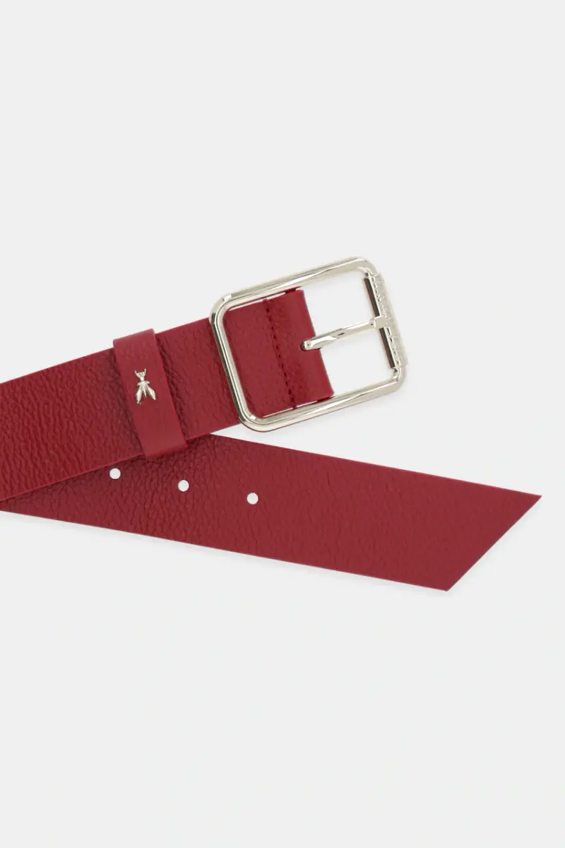 cintura in pelle donna colore beige CW6409 L001 Rosso miniatura 2