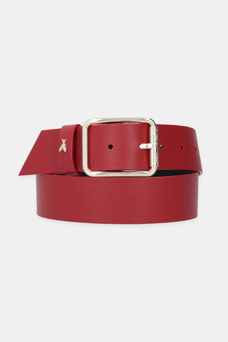 cintura in pelle donna colore beige CW6409 L001 Rosso