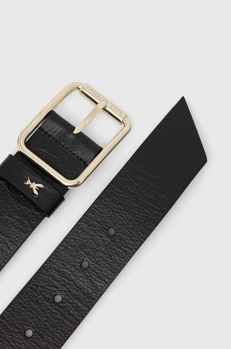 cintura in pelle donna colore beige Nero miniatura 2